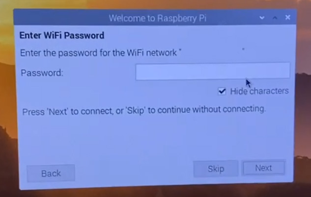 Wifiパスワード入力画像